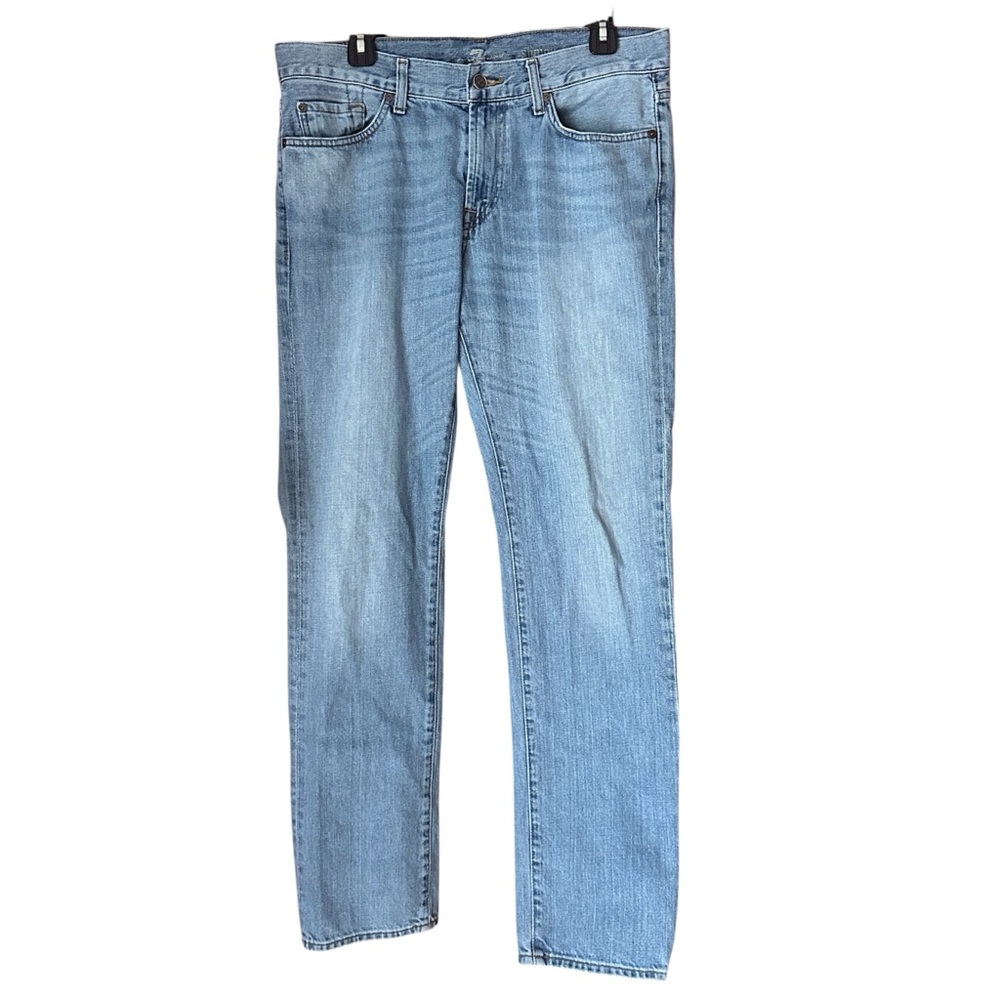 7 For All Mankind Light Blue Straight Men's Jeans